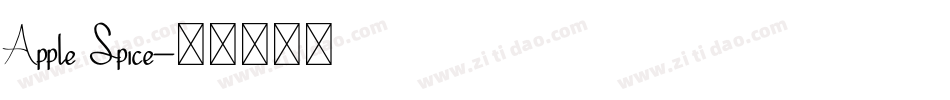 Apple Spice字体转换